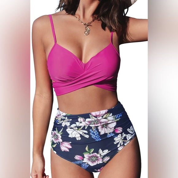 Cupshe Other - NWT CUPSHE Women's Bikini Sets Two Piece Swimsuit High Waisted
